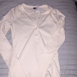NWT Off white Jcrew Body Suit
